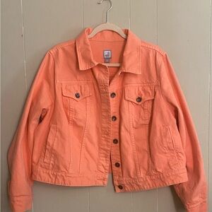 Peach denim jacket